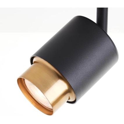 Brilliant - LED taškinis šviestuvas COVELO 3xGU10/5W/230V juoda/auksinė