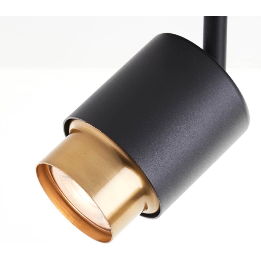 Brilliant - LED taškinis šviestuvas COVELO 3xGU10/5W/230V juoda/auksinė