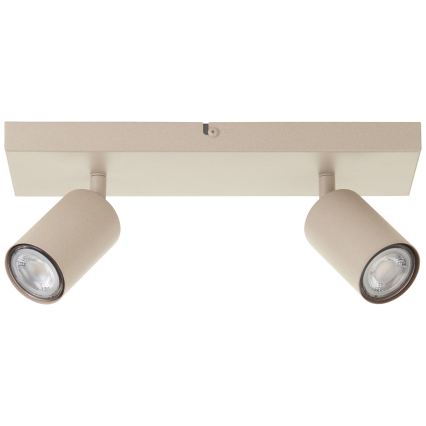 Brilliant - LED taškinis šviestuvas JELLO 2xGU10/5W/230V smėlio spalvos