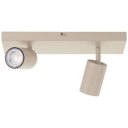 Brilliant - LED taškinis šviestuvas JELLO 2xGU10/5W/230V smėlio spalvos