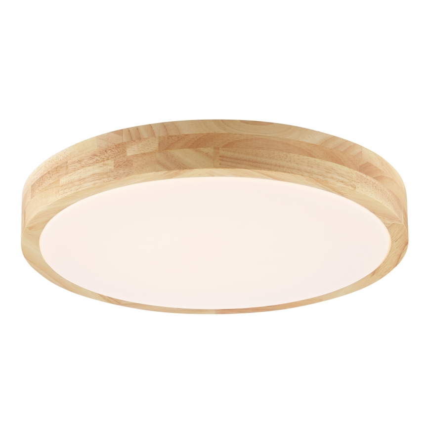 Brilliant - LED vonios kambario lubų šviestuvas MOREEN LED/18W/230V 2700/4000/6500K skers. 34 cm IP44 iš kaučiukmedžio