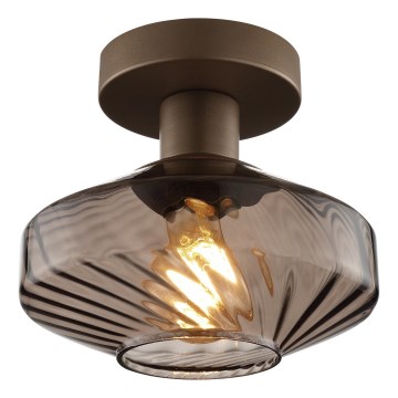Brilliant - Lubinis šviestuvas LYN 1xE27/20W/230V, skersmuo 28 cm, ruda/dūminė ruda