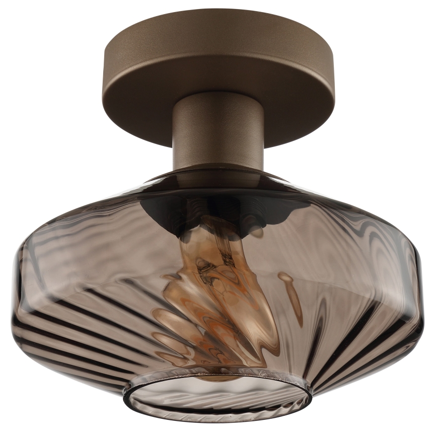 Brilliant - Lubinis šviestuvas LYN 1xE27/20W/230V, skersmuo 28 cm, ruda/dūminė ruda