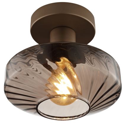 Brilliant - Lubinis šviestuvas LYN 1xE27/20W/230V, skersmuo 28 cm, ruda/dūminė ruda