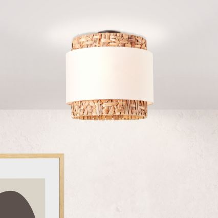 Brilliant - Lubinis šviestuvas WATERLILLY 2xE27/60W/230V diametras 35 cm kreminė