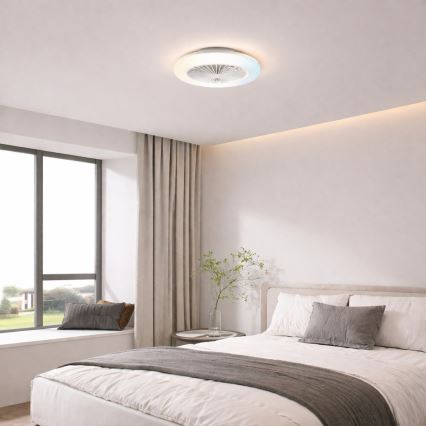 Brilliant - reguliuojamas LED lubų šviestuvas su ventiliatoriumi MONTERO LED/20W/230V 2700-6500K Ø 42 cm baltas + nuotolinis pultas