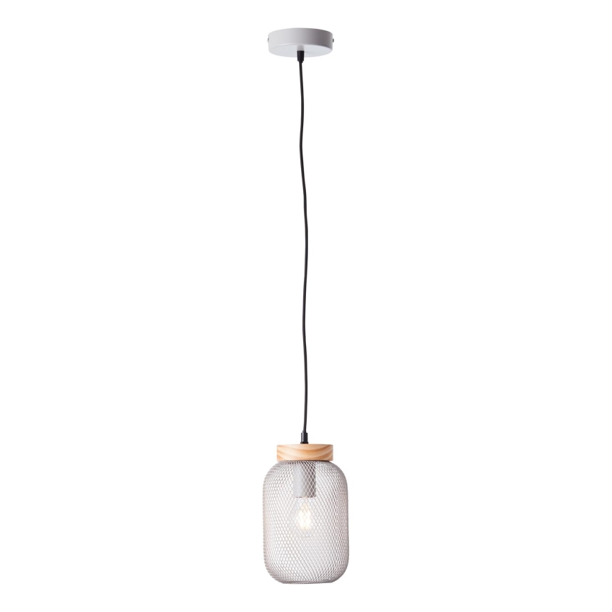 Brilliant - Pakabinama liustra GIADA 1xE27/40W/230V, skersmuo 16 cm, pilka