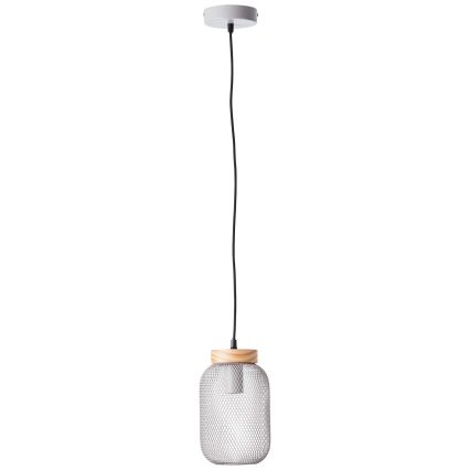 Brilliant - Pakabinama liustra GIADA 1xE27/40W/230V, skersmuo 16 cm, pilka