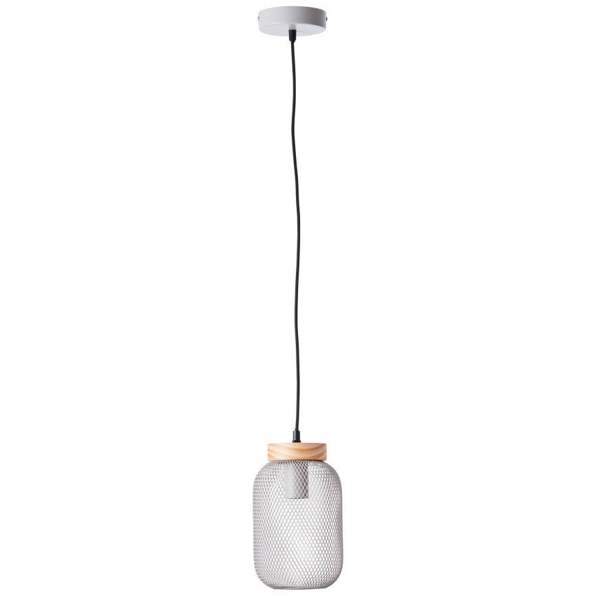 Brilliant - Pakabinama liustra GIADA 1xE27/40W/230V, skersmuo 16 cm, pilka