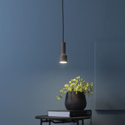 Brilliant - Pakabinamas sietynas CADIZ 1xGU10/10W/230V diametras 12,5 cm bronza