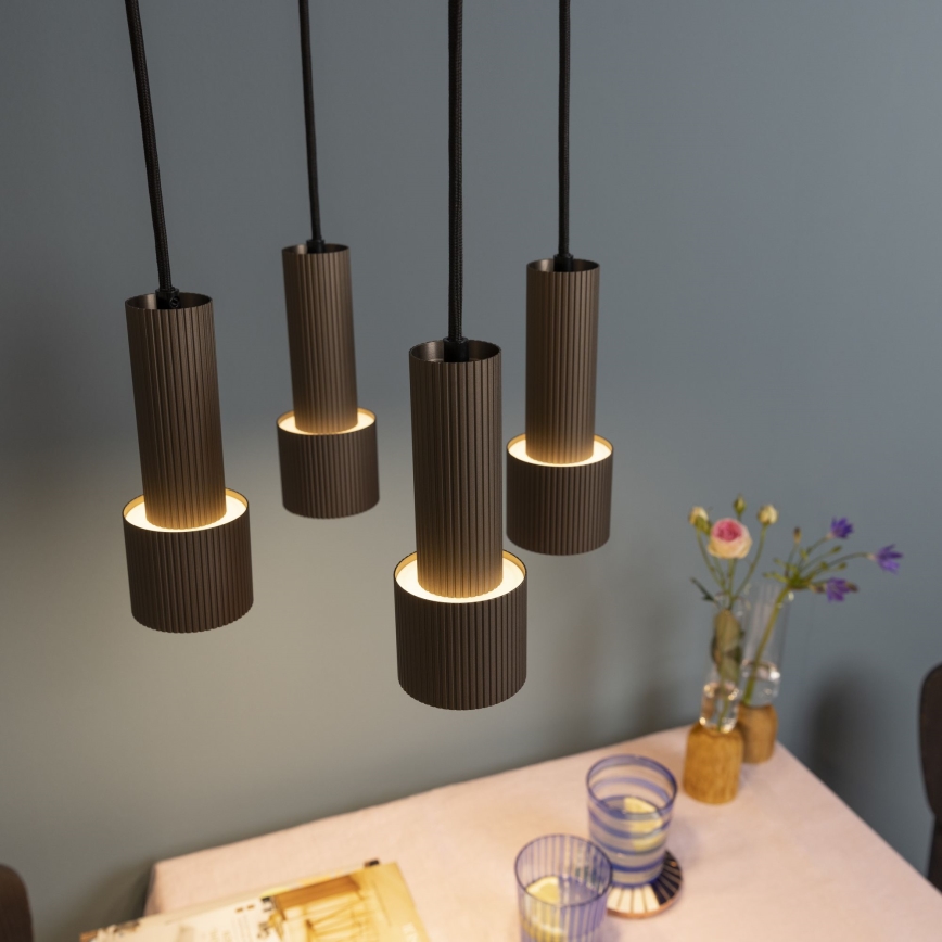 Brilliant - Pakabinamas sietynas CADIZ 4xGU10/10W/230V diametras 35 cm bronza