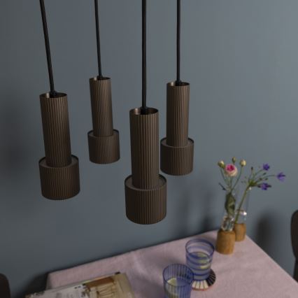 Brilliant - Pakabinamas sietynas CADIZ 4xGU10/10W/230V diametras 35 cm bronza