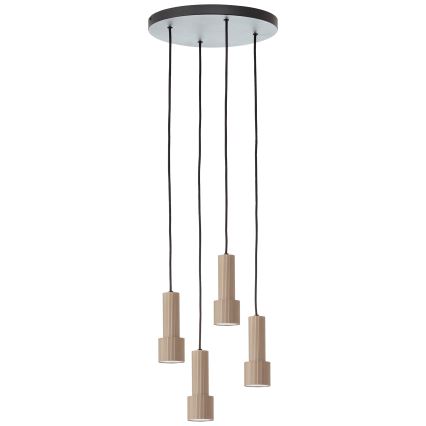 Brilliant - Pakabinamas sietynas CADIZ 4xGU10/10W/230V diametras 35 cm bronza