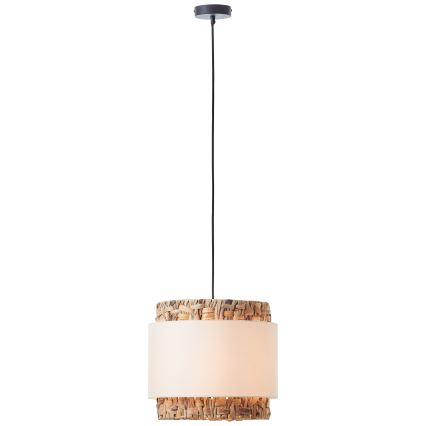 Brilliant - Pakabinamas sietynas WATERLILLY 1xE27/60W/230V diametras 35 cm kreminė