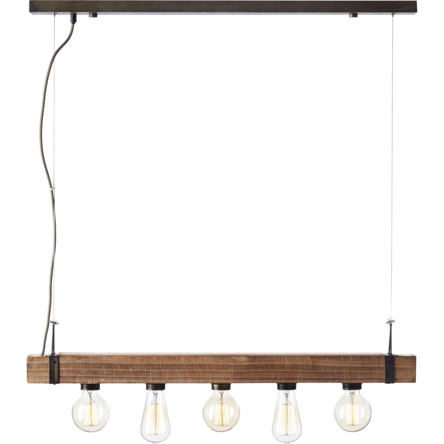 Brilliant - Pakabinamas sietynas WOODHILL 5xE27/30W/230V