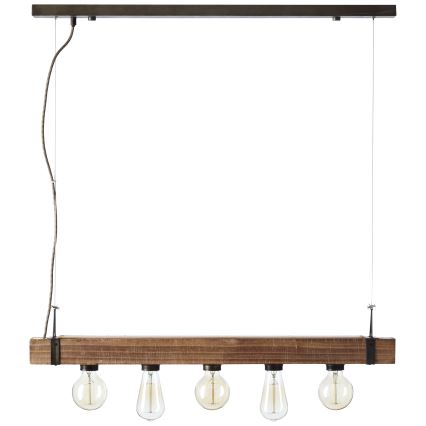 Brilliant - Pakabinamas sietynas WOODHILL 5xE27/30W/230V