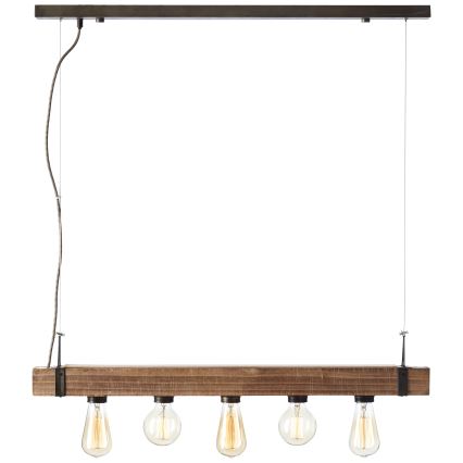 Brilliant - Pakabinamas sietynas WOODHILL 5xE27/30W/230V