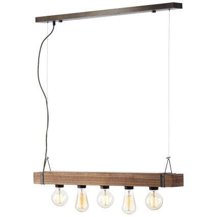 Brilliant - Pakabinamas sietynas WOODHILL 5xE27/30W/230V