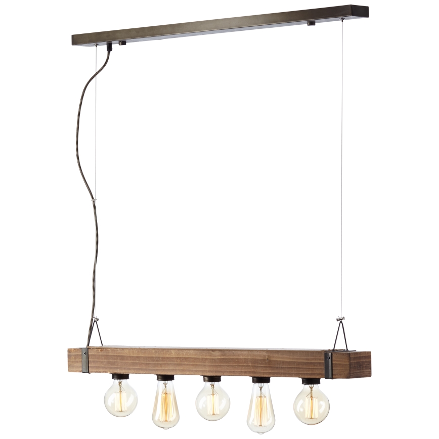 Brilliant - Pakabinamas sietynas WOODHILL 5xE27/30W/230V