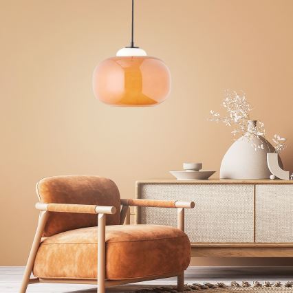 Brilliant - pakabinamas šviestuvas ant laido BLOP 1xE27/60W/230V oranžinis