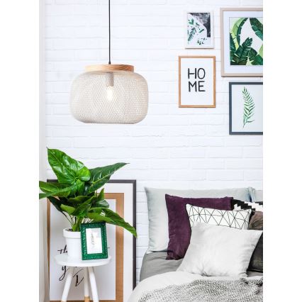 Brilliant - Pakabinamas šviestuvas su laidu GIADA 1xE27/40W/230V Ø 39 cm pilkas