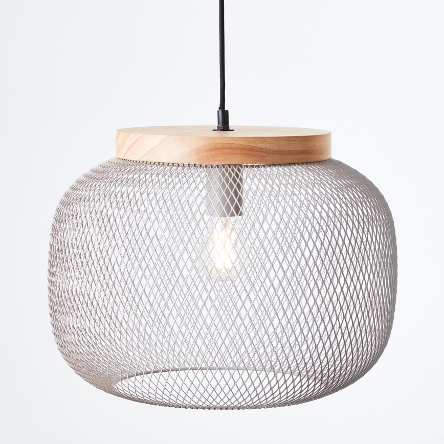Brilliant - Pakabinamas šviestuvas su laidu GIADA 1xE27/40W/230V Ø 39 cm pilkas