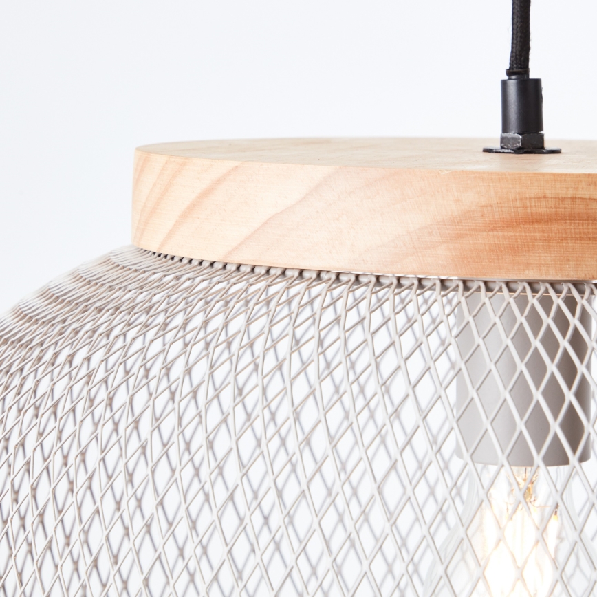 Brilliant - Pakabinamas šviestuvas su laidu GIADA 1xE27/40W/230V Ø 39 cm pilkas