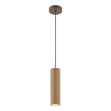 Brilliant - Pakabinamas šviestuvas su laidu LAKEWOOD 1xGU10/10W/230V Ø 10 cm rudas