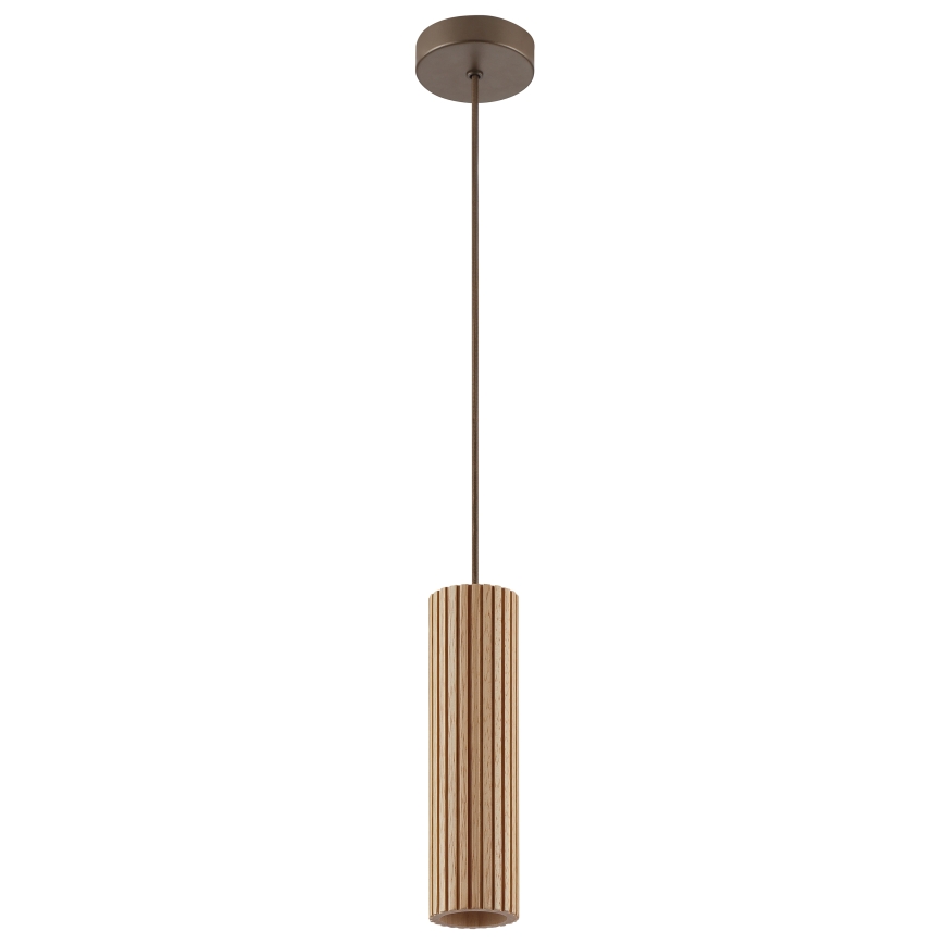 Brilliant - Pakabinamas šviestuvas su laidu LAKEWOOD 1xGU10/10W/230V Ø 10 cm rudas