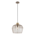 Brilliant - Pakabinamas šviestuvas su laidu NORDIC CAGE 1xE27/20W/230V Ø 35 cm smėlio spalvos