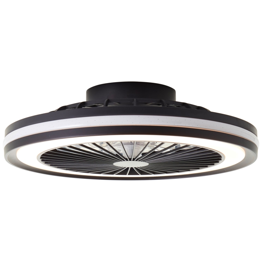 Brilliant - LED RGBW pritemdomas stropinis šviestuvas su ventiliatoriumi PALMERO LED/40W/230V 2700-6500K skersmuo 46,6 cm smėlinis + nuotolinis valdymas