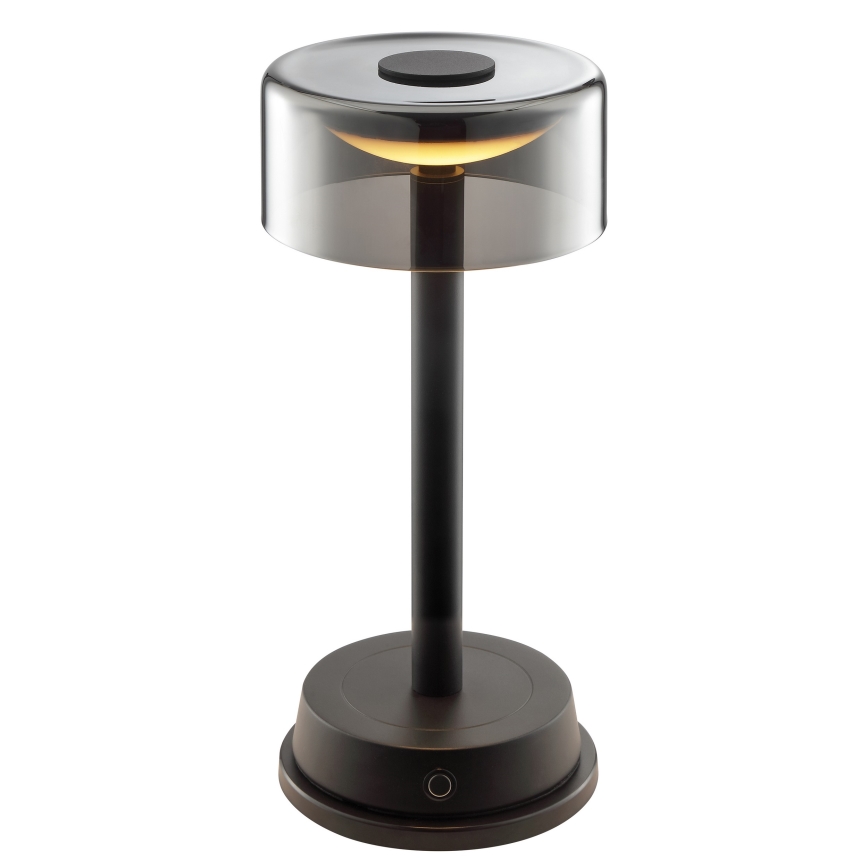Brilliant - LED reguliuojama įkraunama jutiklinė lauko stalo lempa RAZOR LED/2,5W/5V 2700K 2600 mAh IP44 juoda