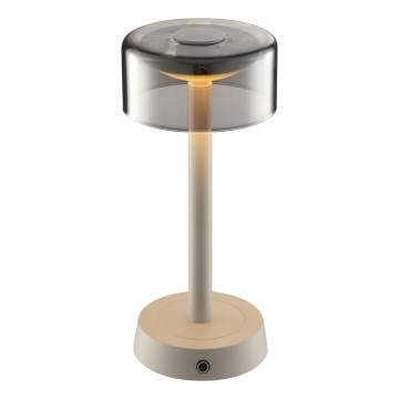 Brilliant - RAZOR lauko stalinis šviestuvas, jutiklinis, įkraunamas, reguliuojamo ryškumo, LED/2,5W/5V 2700K 2600 mAh IP44, pilka