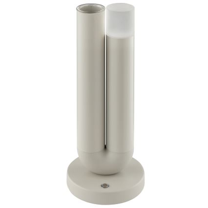 Brilliant - LED reguliuojamo ryškumo įkraunama jutiklinė lauko stalinė lempa SAYU LED/2,5W/5V 2700K 2600 mAh IP44 pilka