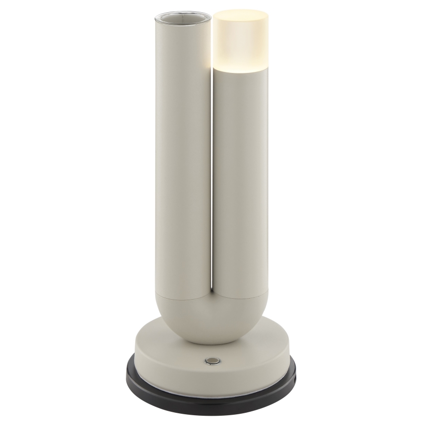Brilliant - LED reguliuojamo ryškumo įkraunama jutiklinė lauko stalinė lempa SAYU LED/2,5W/5V 2700K 2600 mAh IP44 pilka