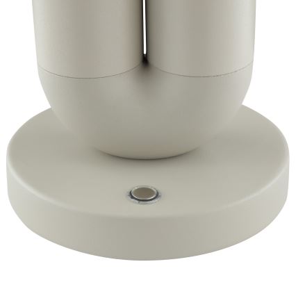 Brilliant - LED reguliuojamo ryškumo įkraunama jutiklinė lauko stalinė lempa SAYU LED/2,5W/5V 2700K 2600 mAh IP44 pilka