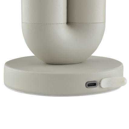 Brilliant - LED reguliuojamo ryškumo įkraunama jutiklinė lauko stalinė lempa SAYU LED/2,5W/5V 2700K 2600 mAh IP44 pilka