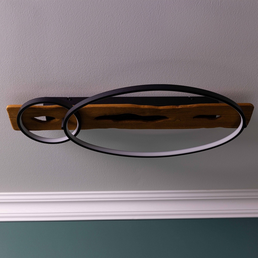 Brilliant - Reguliuojamas LED lubų šviestuvas PIRUS LED/30W/230V 30x70 cm kaučiukmedis