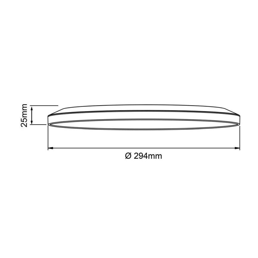 Brilliant - reguliuojamas LED lubinis šviestuvas SORELL LED/18W/230V 3000-6500K, Ø 29 cm, juodas + nuotolinis valdymas