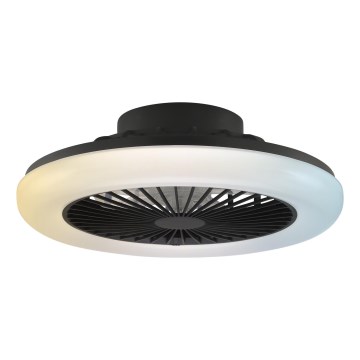 Brilliant - Reguliuojamas LED lubinis šviestuvas su ventiliatoriumi MONTERO LED/20W/230V 2700-6500K skersm. 42 cm juoda + nuotolinio valdymo pultas