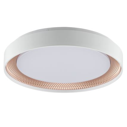 Brilliant - dimeriuojamas LED lubinis šviestuvas WALDO LED/24W/230V 3000-6500K skersmuo 38,5 cm balta/rožinio aukso + nuotolinis valdymas