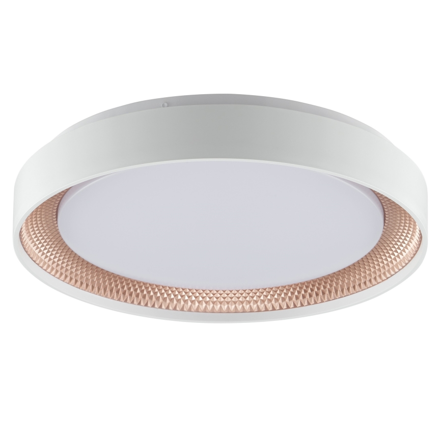 Brilliant - dimeriuojamas LED lubinis šviestuvas WALDO LED/24W/230V 3000-6500K skersmuo 38,5 cm balta/rožinio aukso + nuotolinis valdymas