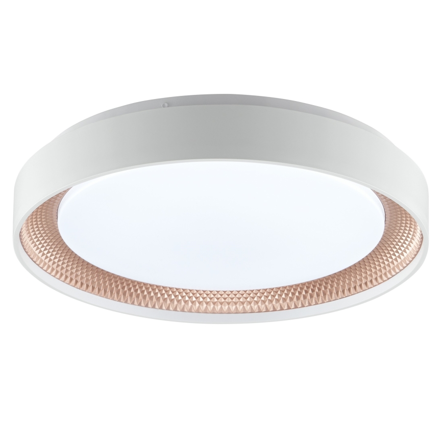 Brilliant - dimeriuojamas LED lubinis šviestuvas WALDO LED/24W/230V 3000-6500K skersmuo 38,5 cm balta/rožinio aukso + nuotolinis valdymas