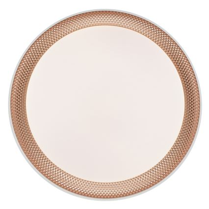 Brilliant - dimeriuojamas LED lubinis šviestuvas WALDO LED/24W/230V 3000-6500K skersmuo 38,5 cm balta/rožinio aukso + nuotolinis valdymas