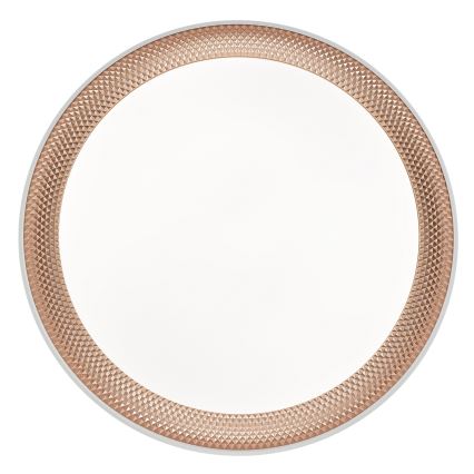 Brilliant - dimeriuojamas LED lubinis šviestuvas WALDO LED/24W/230V 3000-6500K skersmuo 38,5 cm balta/rožinio aukso + nuotolinis valdymas