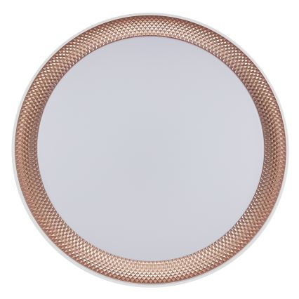 Brilliant - dimeriuojamas LED lubinis šviestuvas WALDO LED/24W/230V 3000-6500K skersmuo 38,5 cm balta/rožinio aukso + nuotolinis valdymas