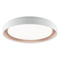 Brilliant - reguliuojamas LED lubinis šviestuvas WALDO LED/36W/230V 3000-6500K skersmuo 48,5 cm balta/rožinio aukso + nuotolinio valdymo pultas
