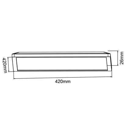 Brilliant - reguliuojamas LED lubinis šviestuvas SORELL LED/24/230V 3000-6500K 42x42 cm baltas + su nuotolinio valdymo pultu