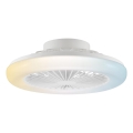 Brilliant - reguliuojamas LED lubų šviestuvas su ventiliatoriumi MONTERO LED/20W/230V 2700-6500K Ø 42 cm baltas + nuotolinis pultas