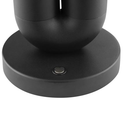 Brilliant - LED reguliuojama įkraunama jutiklinė lauko stalinė lempa SAYU LED/2,5W/5V 2700K 2600 mAh IP44 juoda